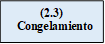 (2.3)
  Congelamiento