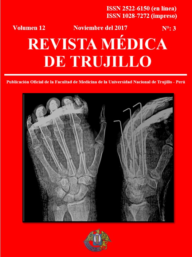 					Ver Vol. 12 Núm. 3 (2017): REVISTA MÉDICA DE TRUJILLO
				