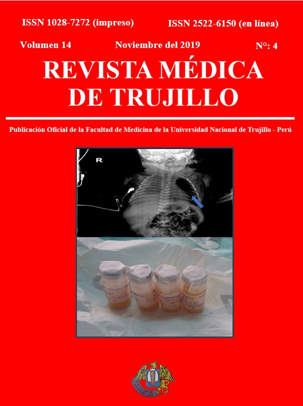 					View Vol. 14 No. 4 (2019): REVISTA MÉDICA DE TRUJILLO
				