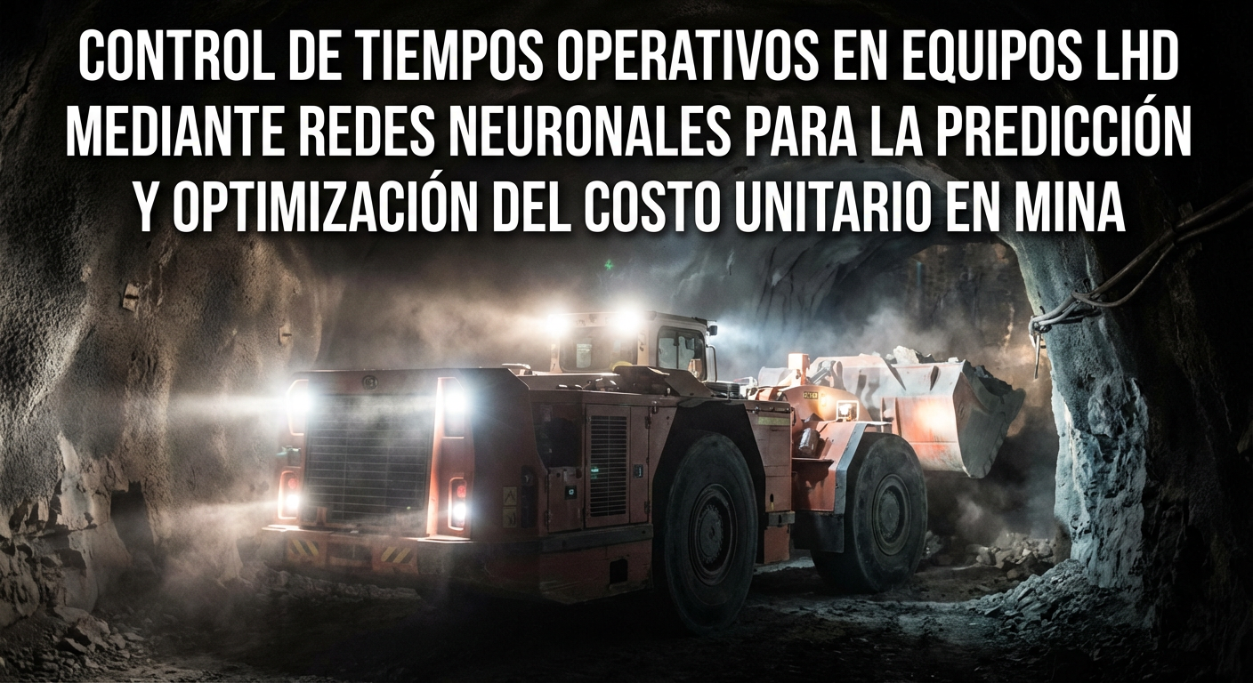 Control de tiempos operativos en equipos LHD mediante redes neuronales para la predicción y optimización del costo unitario en mina 