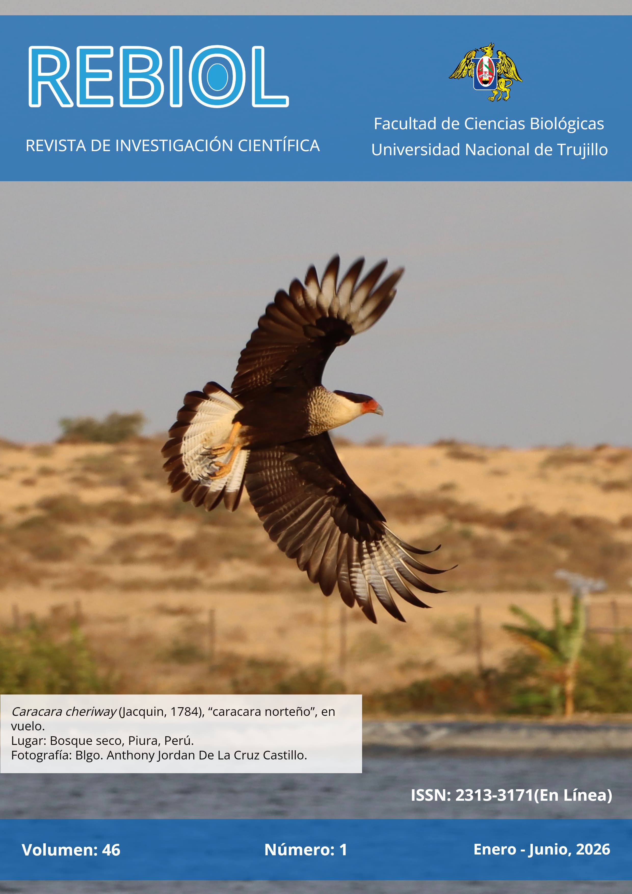 					Ver Vol. 46 Núm. 1 (2026): REVISTA DE INVESTIGACIÓN CIENTÍFICA (REBIOL)
				